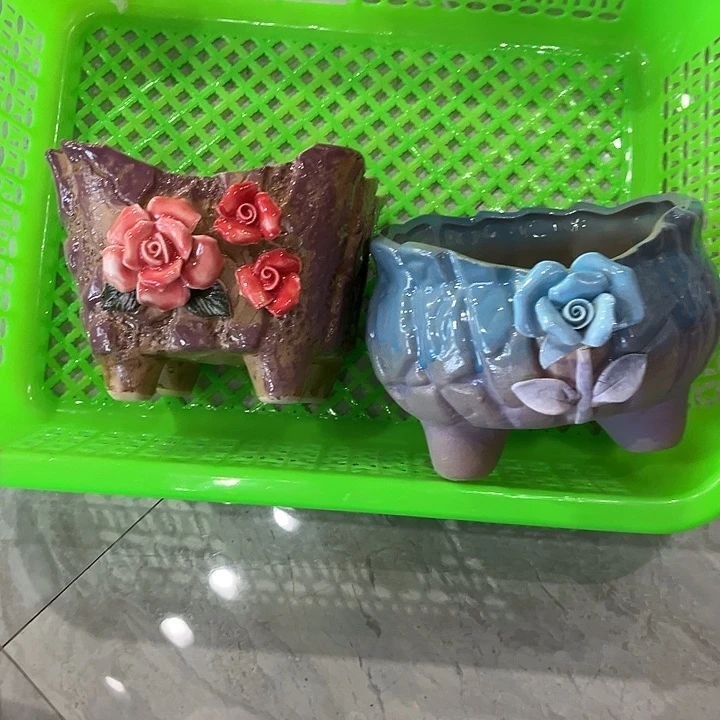 瑕疵粗陶花盆瑕疵