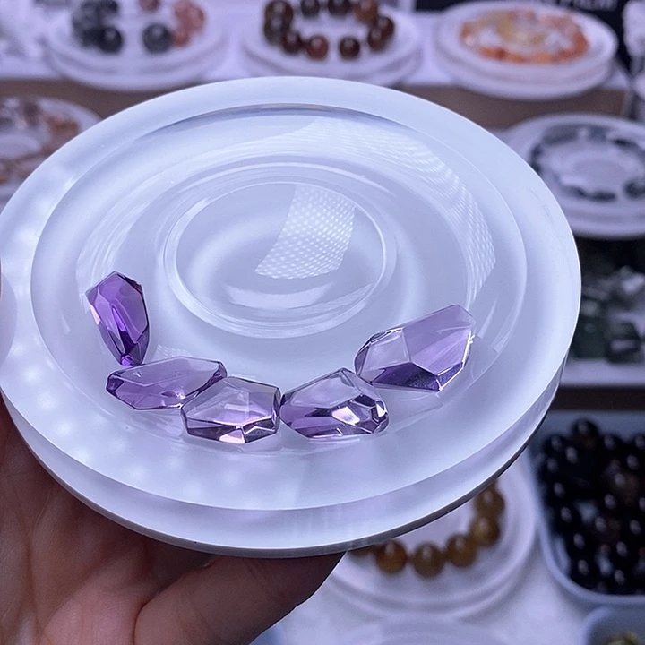 水晶天然水晶定制打孔不退换未镶嵌C**e