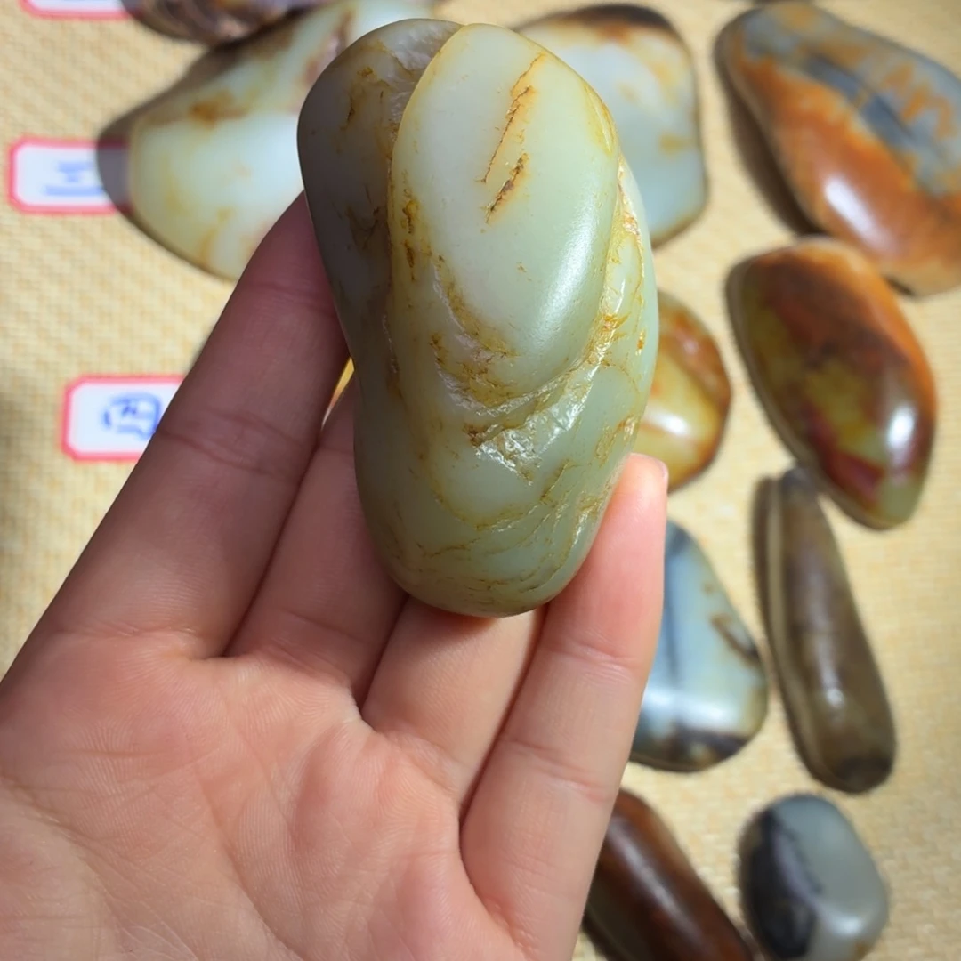 和田玉未镶嵌挂件143g