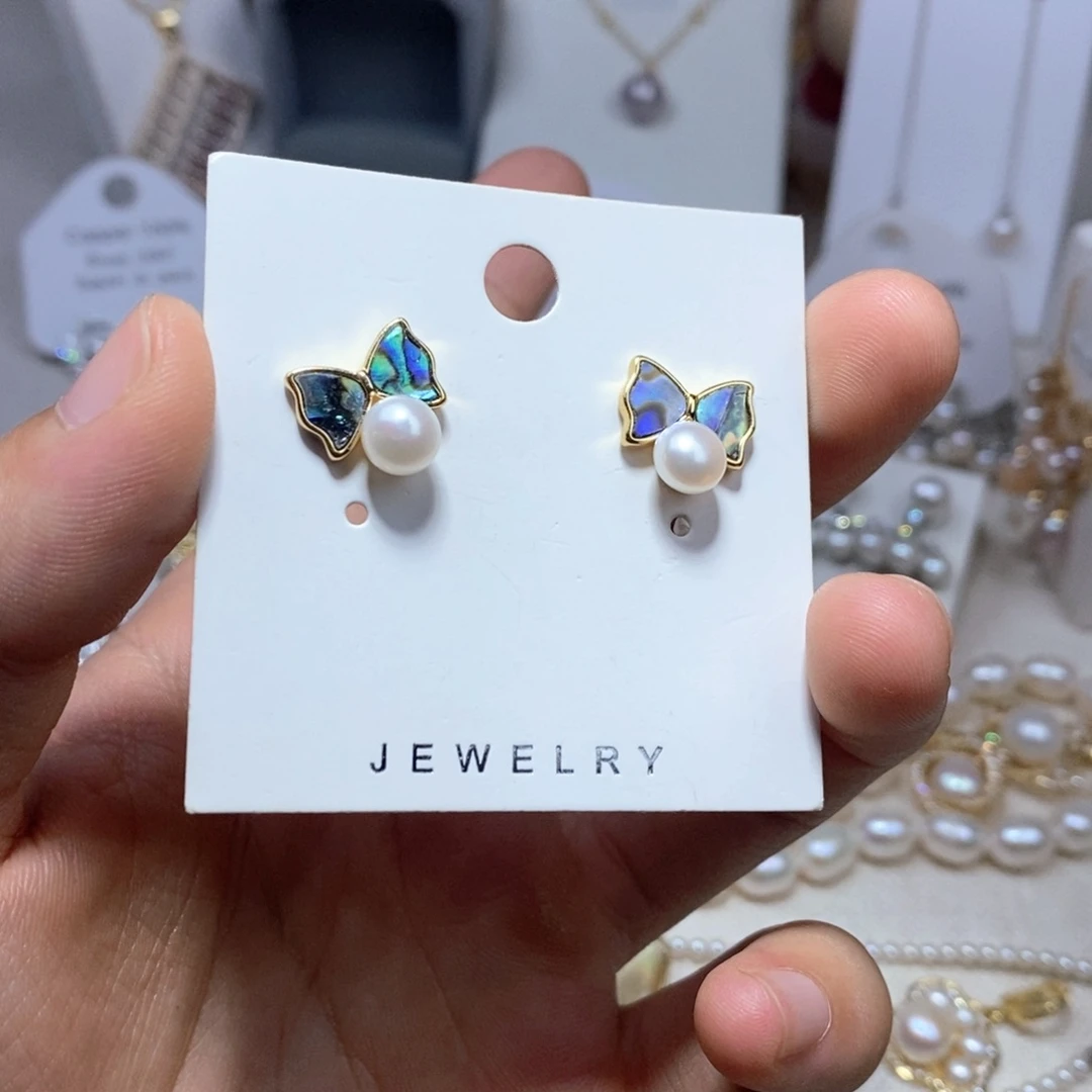 未镶嵌淡水珍珠耳饰