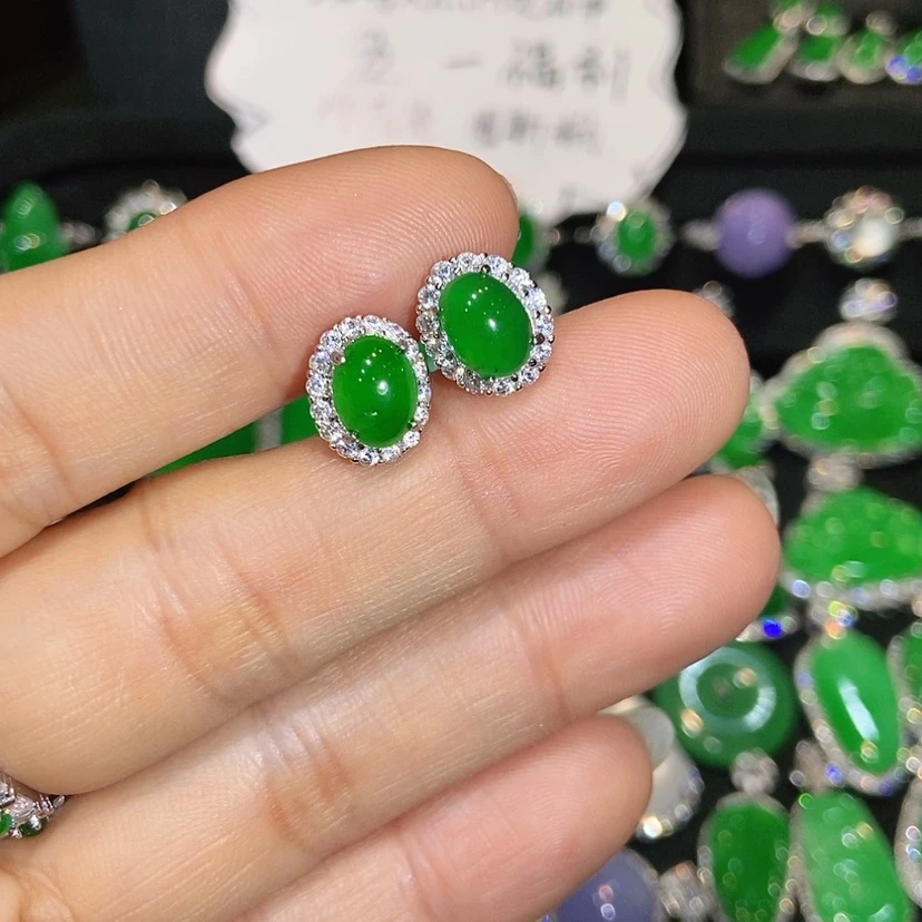 【闪购商品】翡翠未镶嵌耳饰天然翡翠