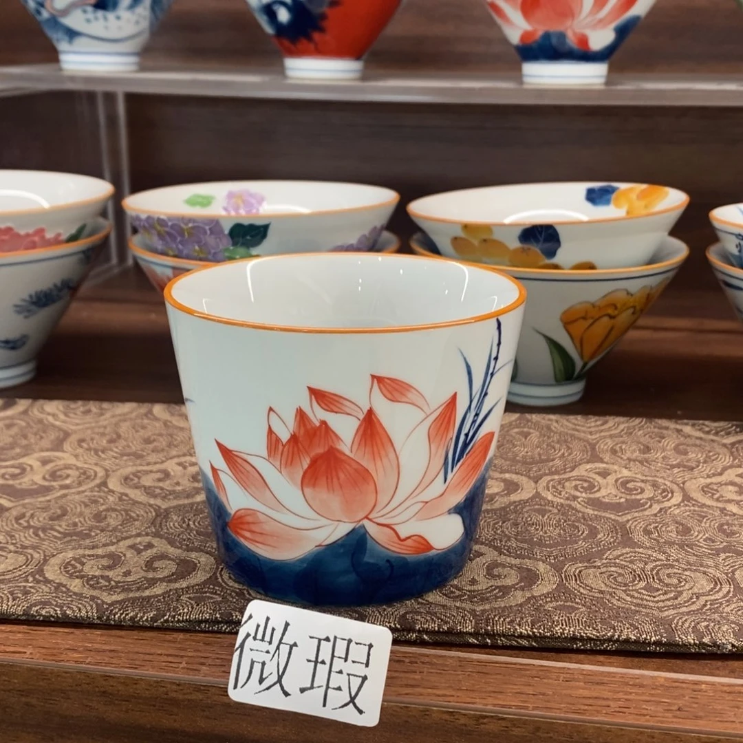 釉下彩老陶泥手工绘制