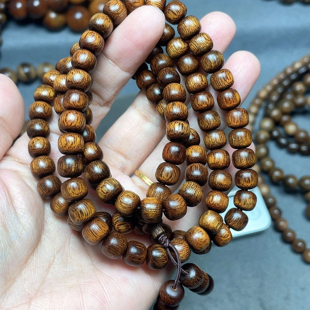 沉香手串富森红土0.8