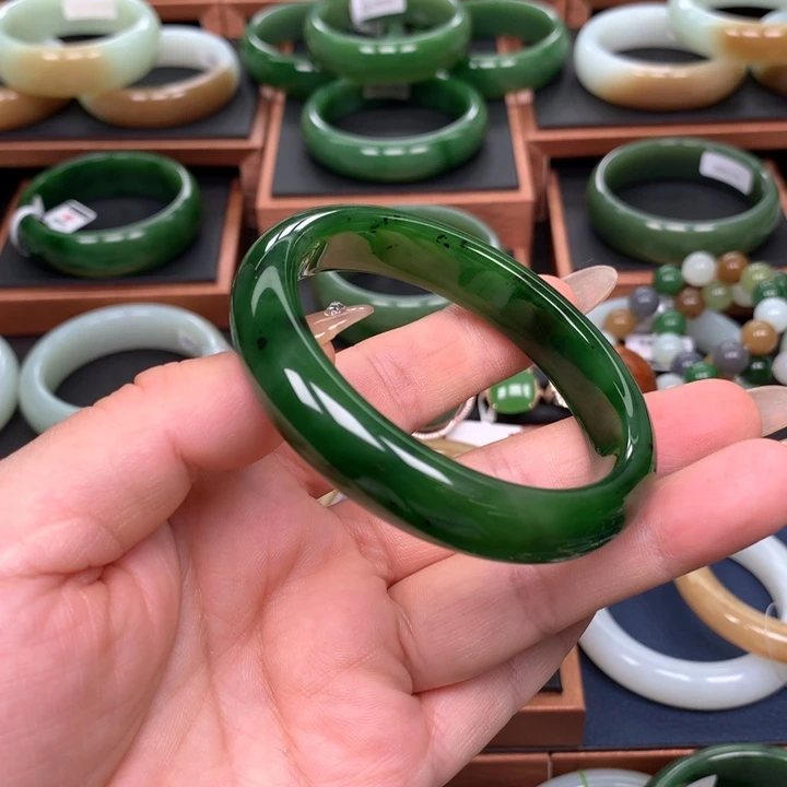 和田玉（碧玉）5758圈口未镶嵌