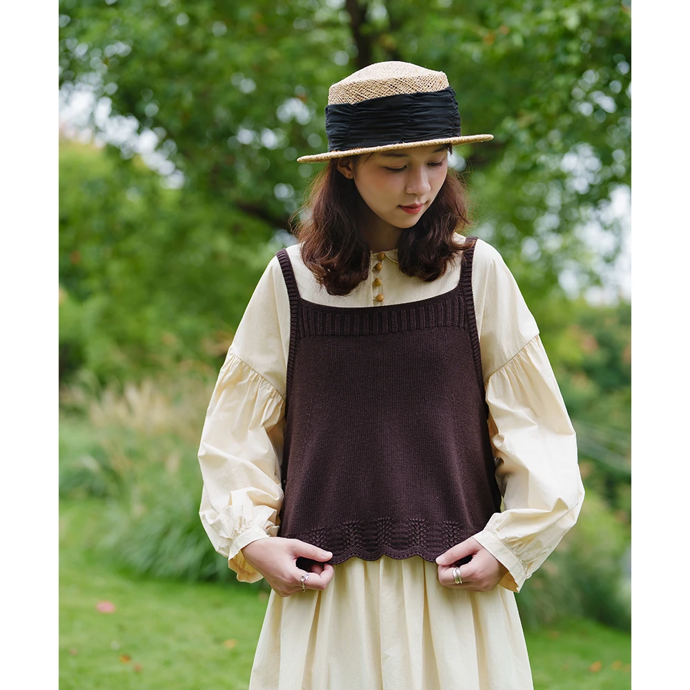 古苔针织马甲叠穿小背心 日系穿搭基础 秋冬三明治穿法保暖上衣