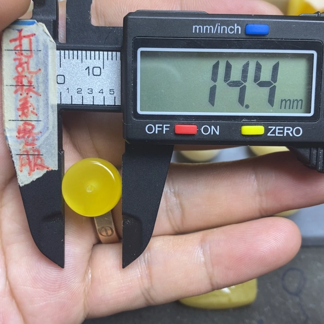 裸石蜜蜡未镶嵌14.4x9.5墩子