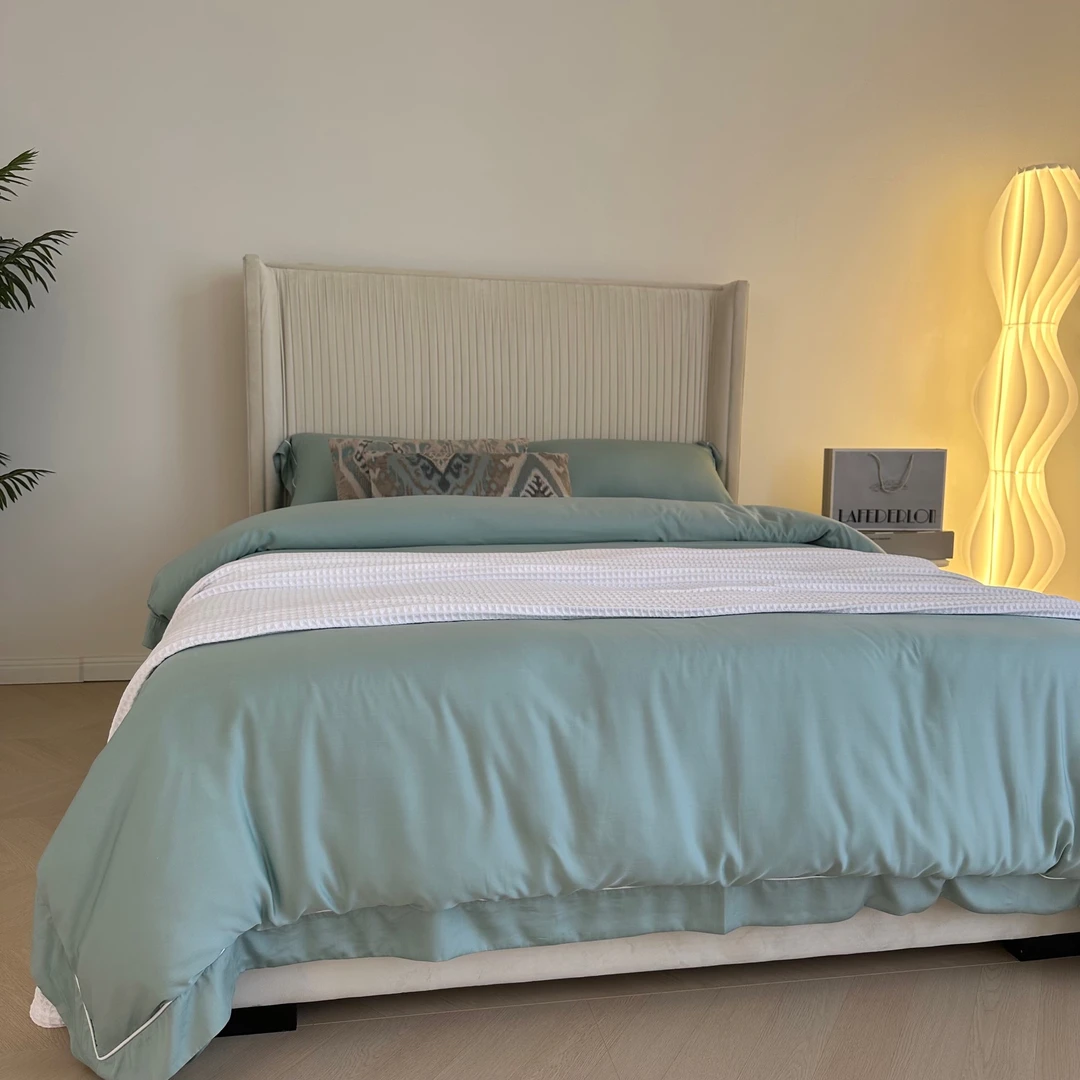 芙家 密度升级 真正80支lf级莱赛尔天丝四件套 细腻轻薄 加厚