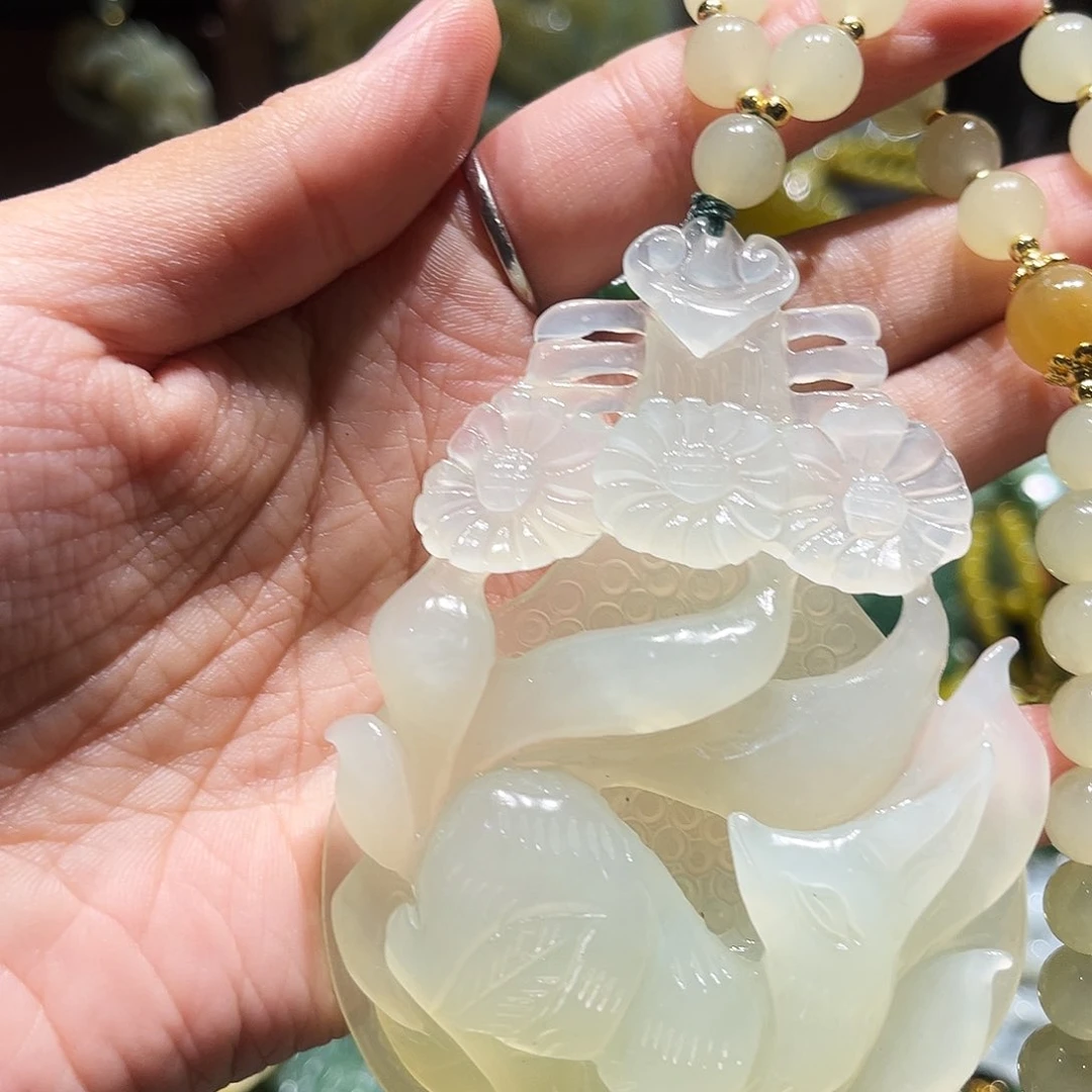未镶嵌岫玉毛衣链