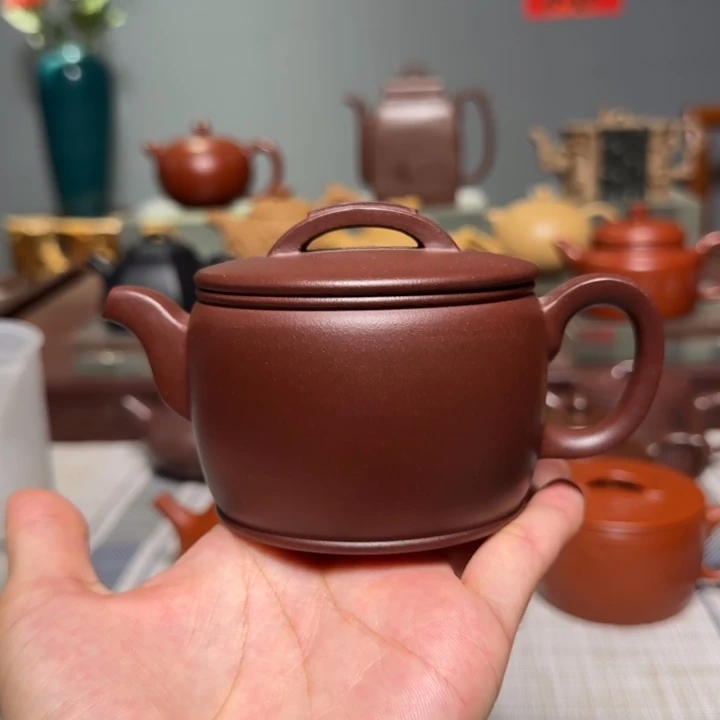 茶壶紫砂底槽青大口汉瓦 200cc