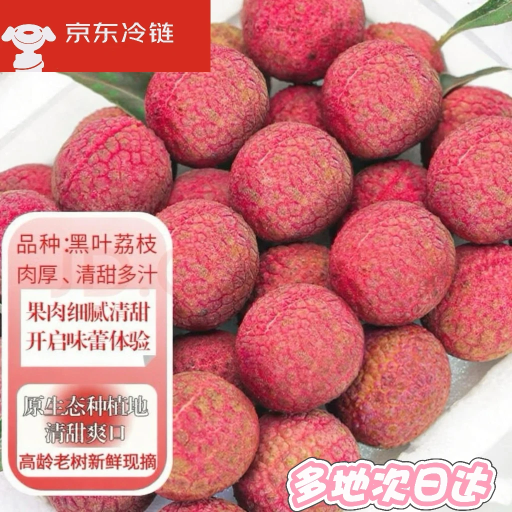 黑叶新鲜荔枝乌叶当季整箱