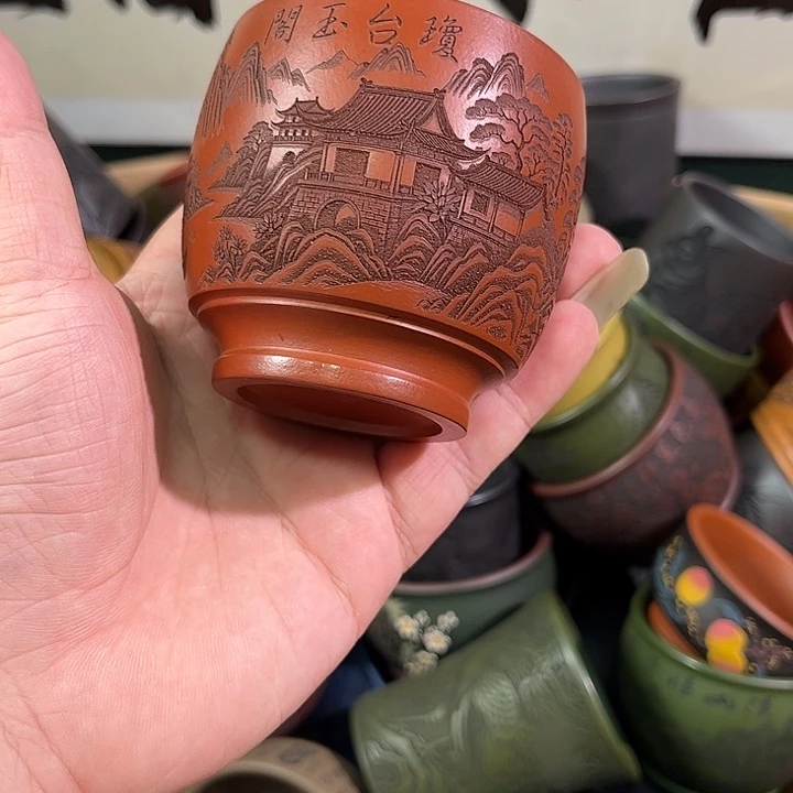 茶杯紫砂全手工紫砂主人杯