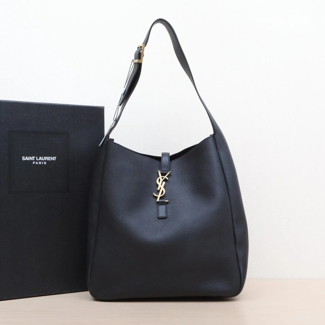 95新 YSL/圣罗兰 单肩包 大号 皮革C 金扣 P215563576