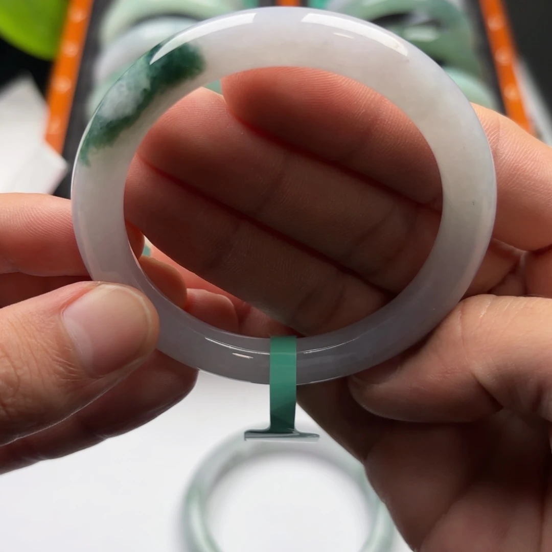 翡翠未镶嵌手镯555657 51