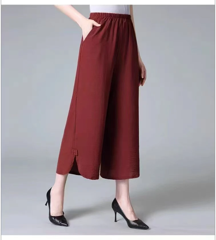 雪儿冰丝绸精品女裤908