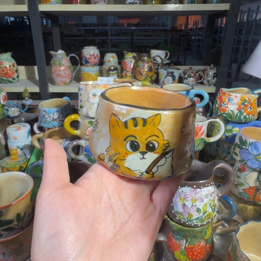 紫砂景德镇手工陶瓷釉下彩微瑕39