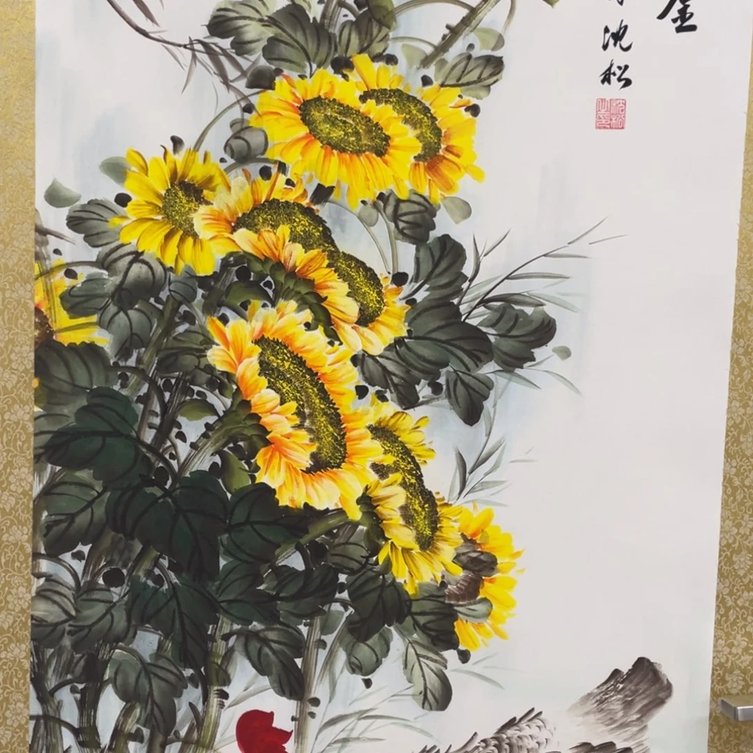 国画老师手笔手绘作品w