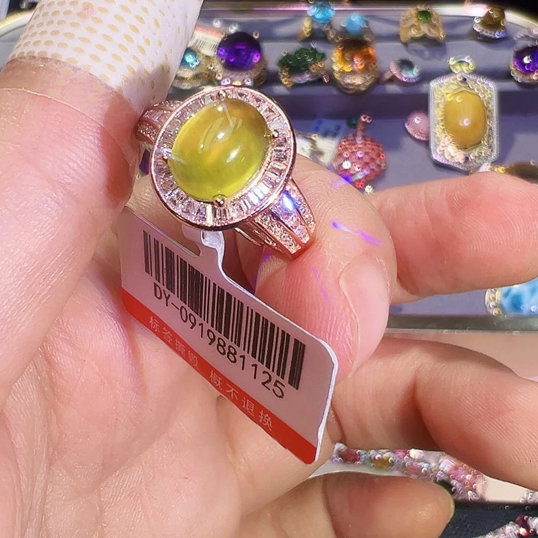 银S925镶嵌葡萄石珠宝半成品
