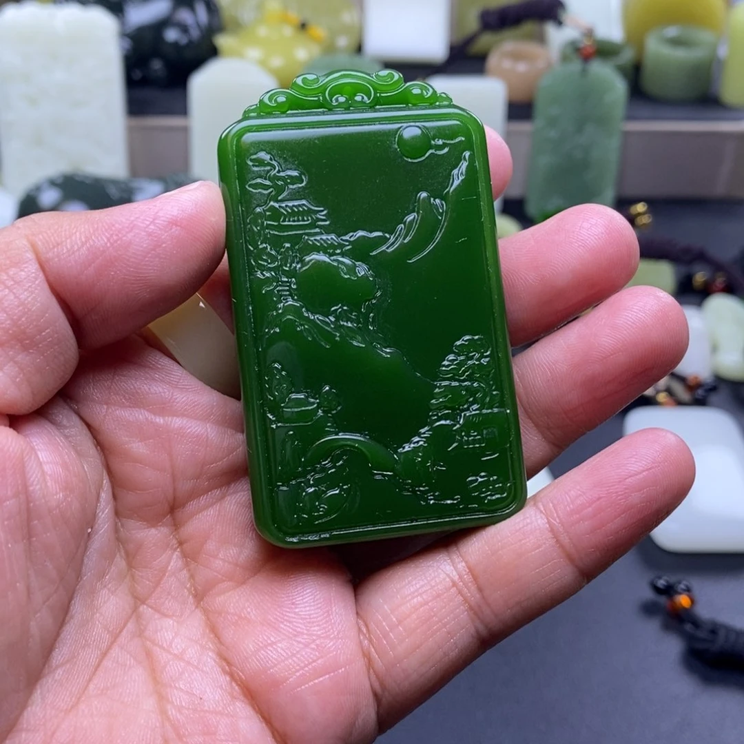 和田玉未镶嵌颈饰