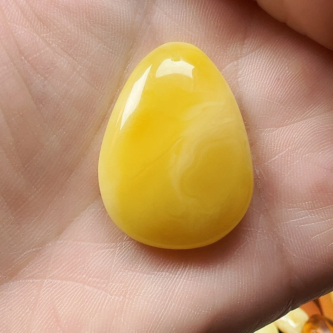 裸石琥珀未镶嵌蜜蜡水滴挂坠