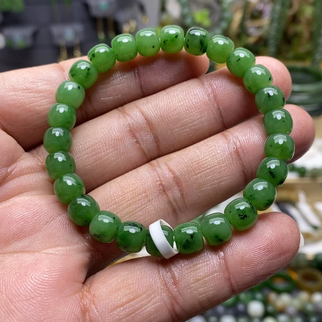 和田玉（碧玉）手链未镶嵌73