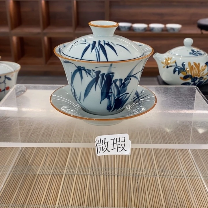 釉下老陶泥手工绘制