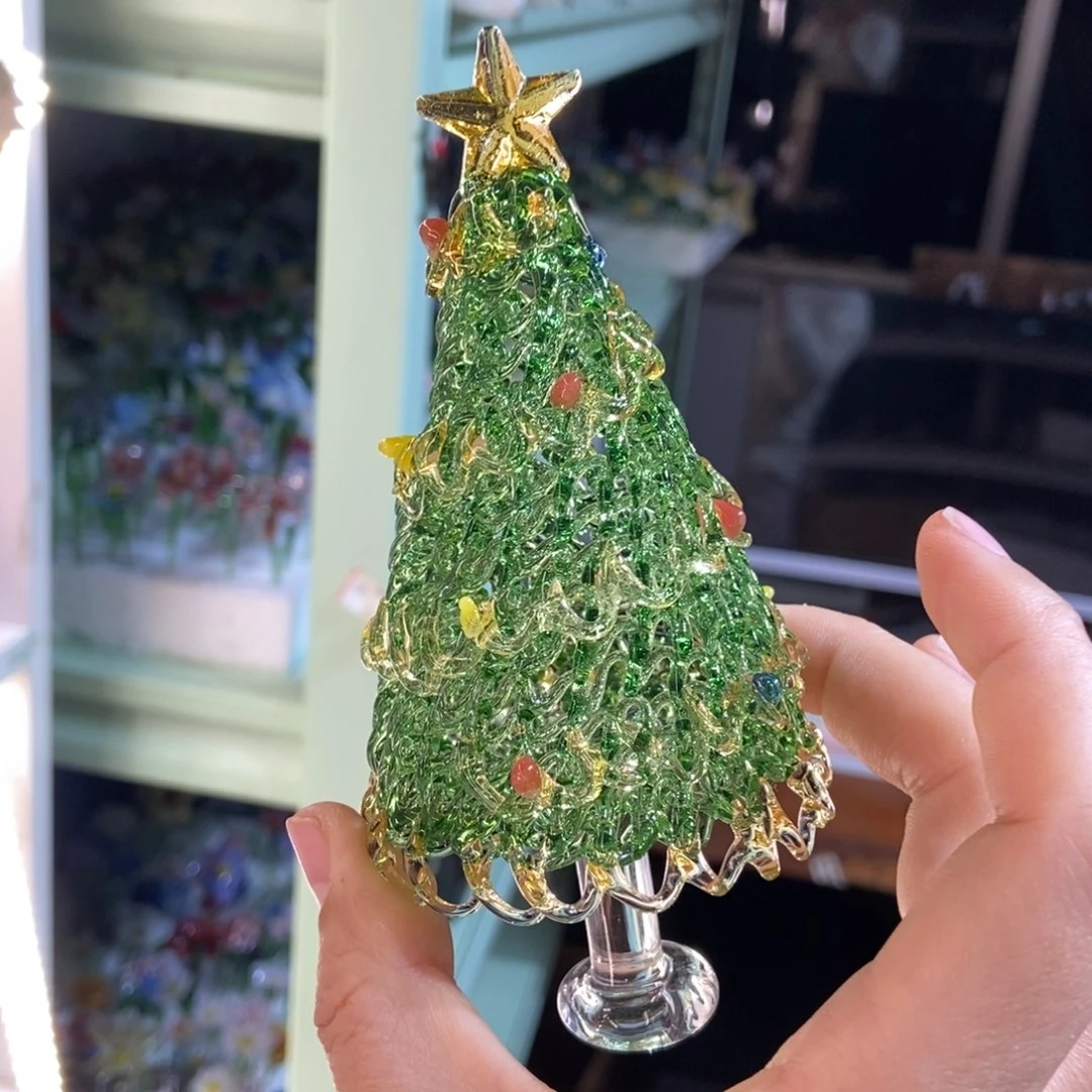 琉璃手工艺品绿金