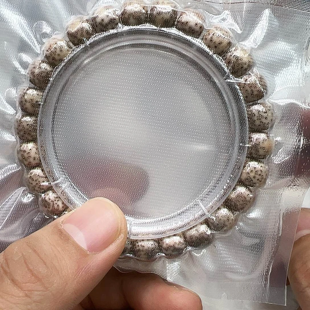 星月菩提手串6练手糯冰玉华星月菩提98