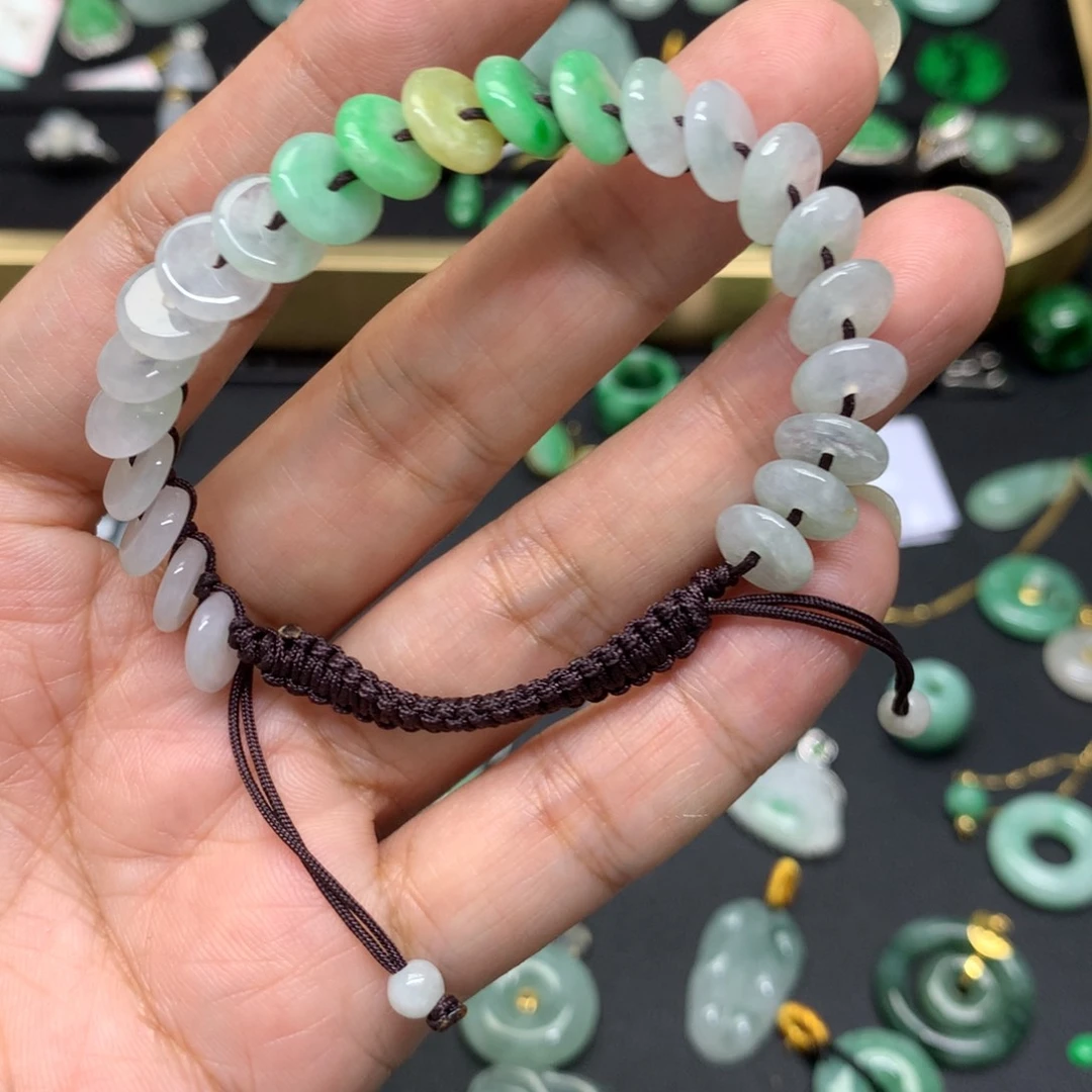 未镶嵌手串翡翠有纹裂