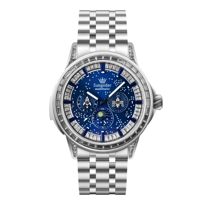 【大姐福利】高端轻奢个性潮流男士防水机械机芯腕表