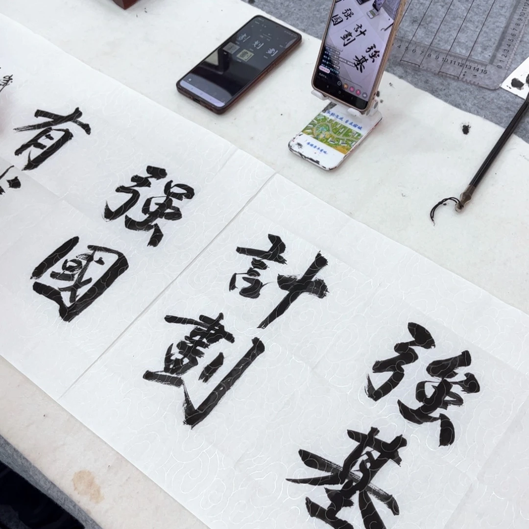 杨***划书法定制142×42强国有我