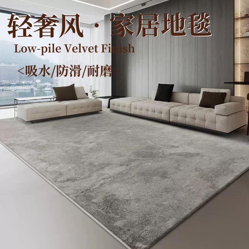 2025新款仿羊绒客厅地毯卧室居家家用网红简约加厚卧室地毯
