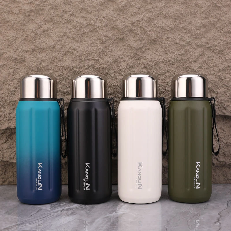 新款大容量保温杯316不锈钢高颜值泡茶杯男女户外运动保温水壶