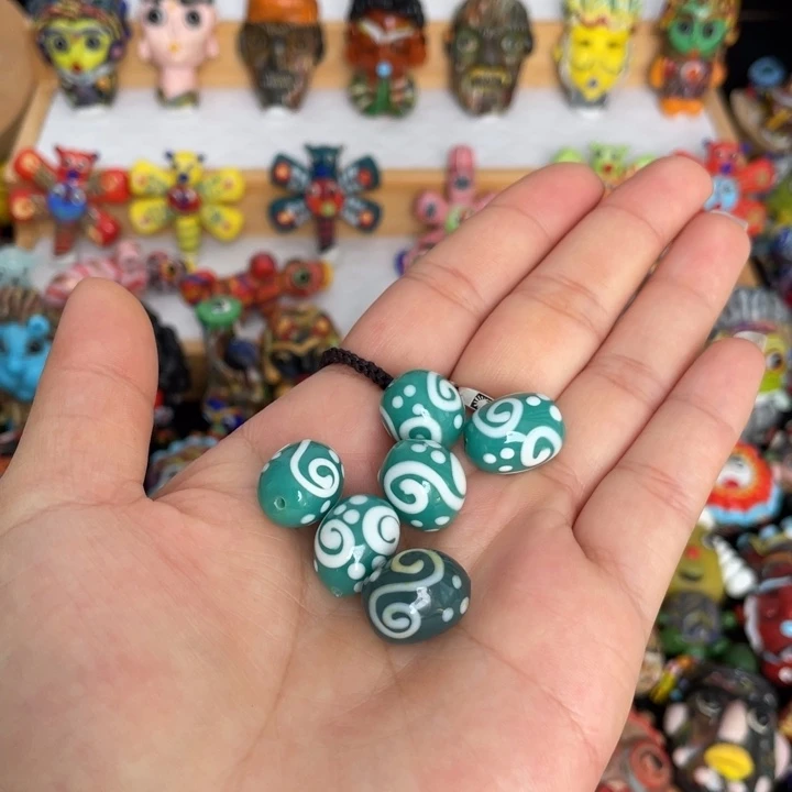 琉璃饰品祥云珠1颗