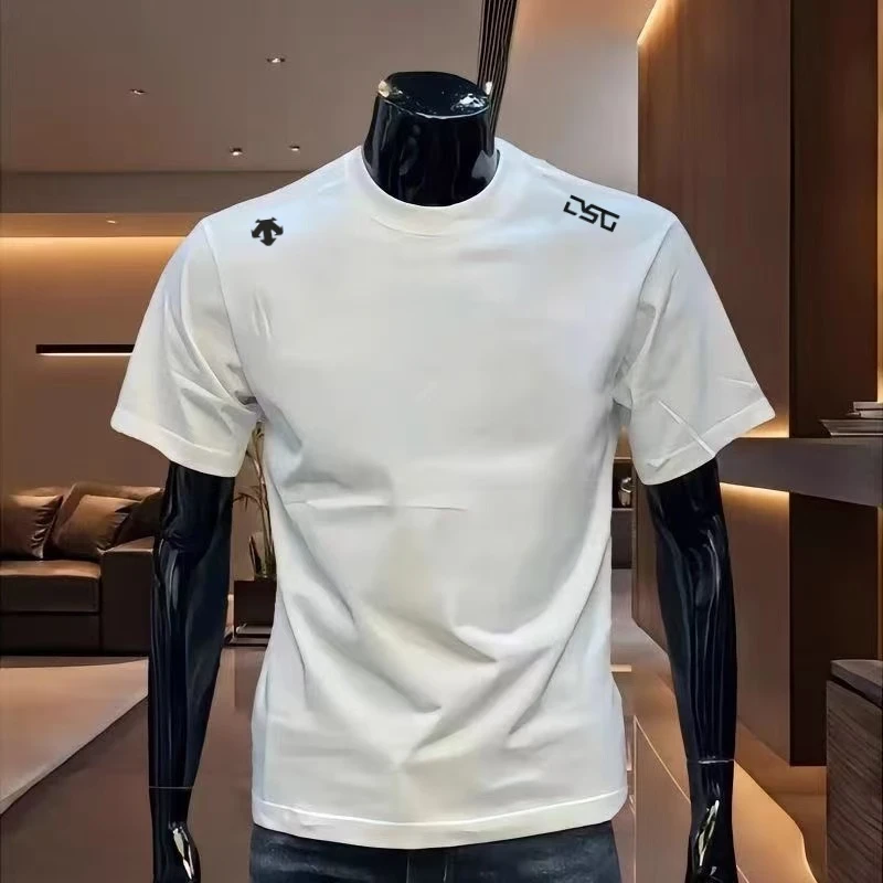 【D-专卖店发货 实体撤柜清仓】轻奢高端男士夏季T恤短袖纯棉D-Q10