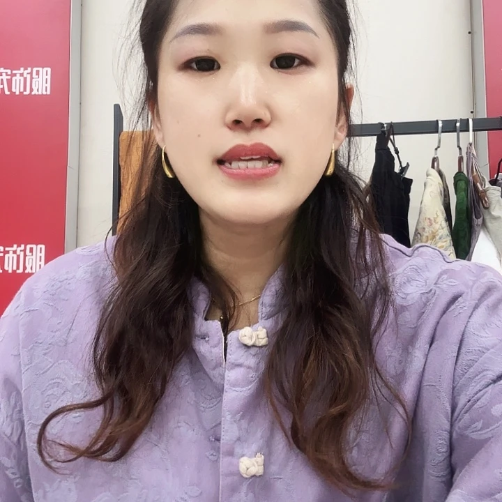 小***兰提花紫色双层不退换