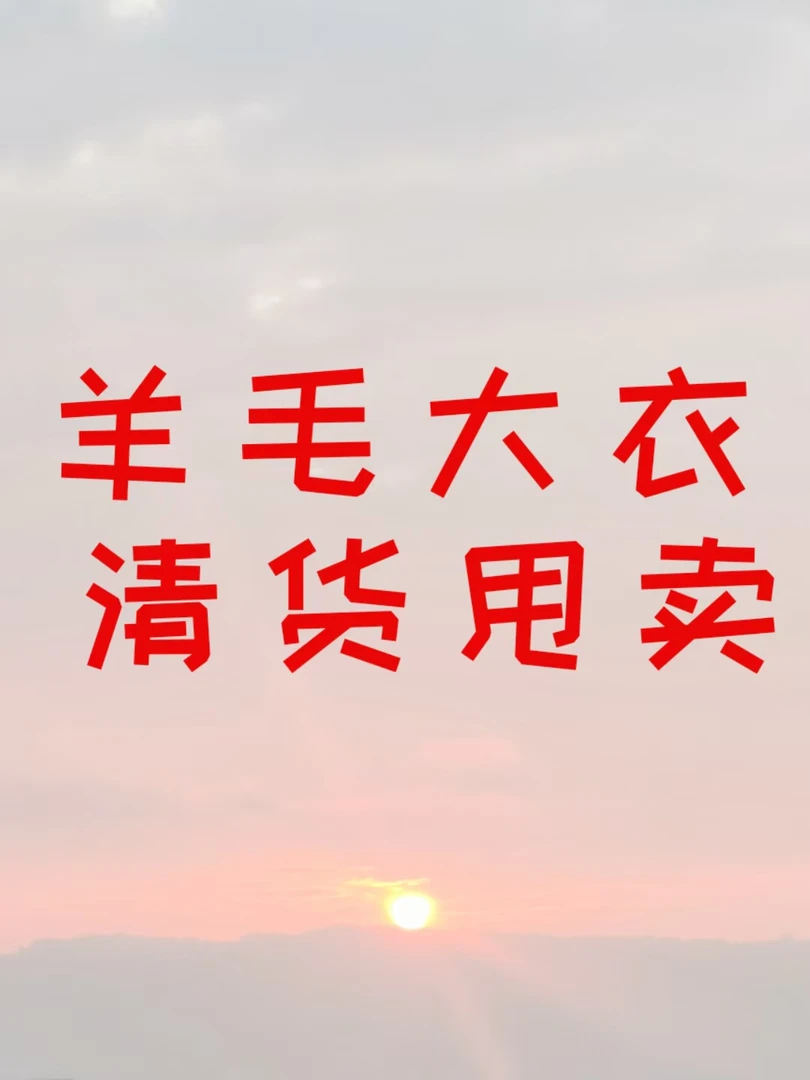 新款羊毛大衣驼绒大衣清货秒杀专区