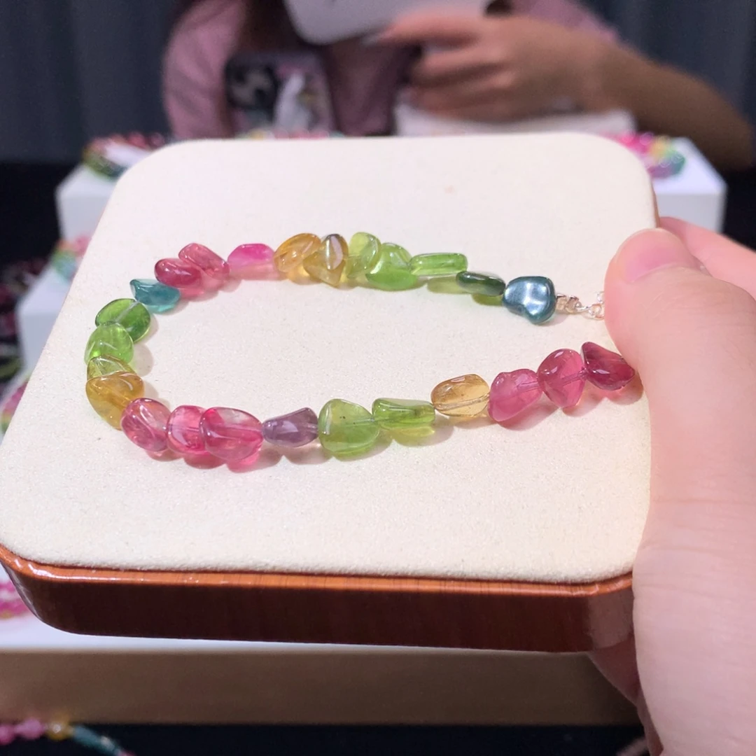 手链合金碧玺不退换