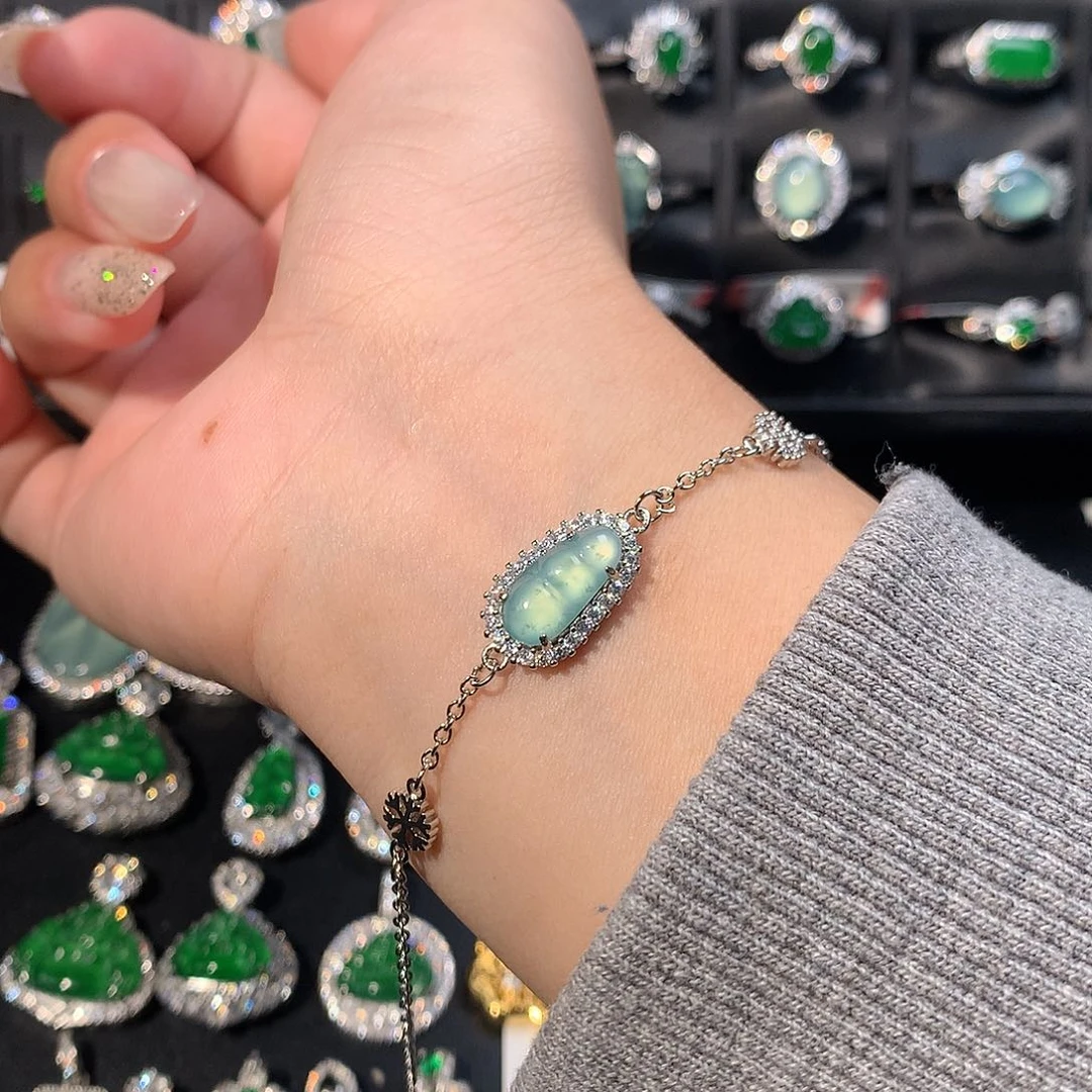 翡翠未镶嵌手链手链