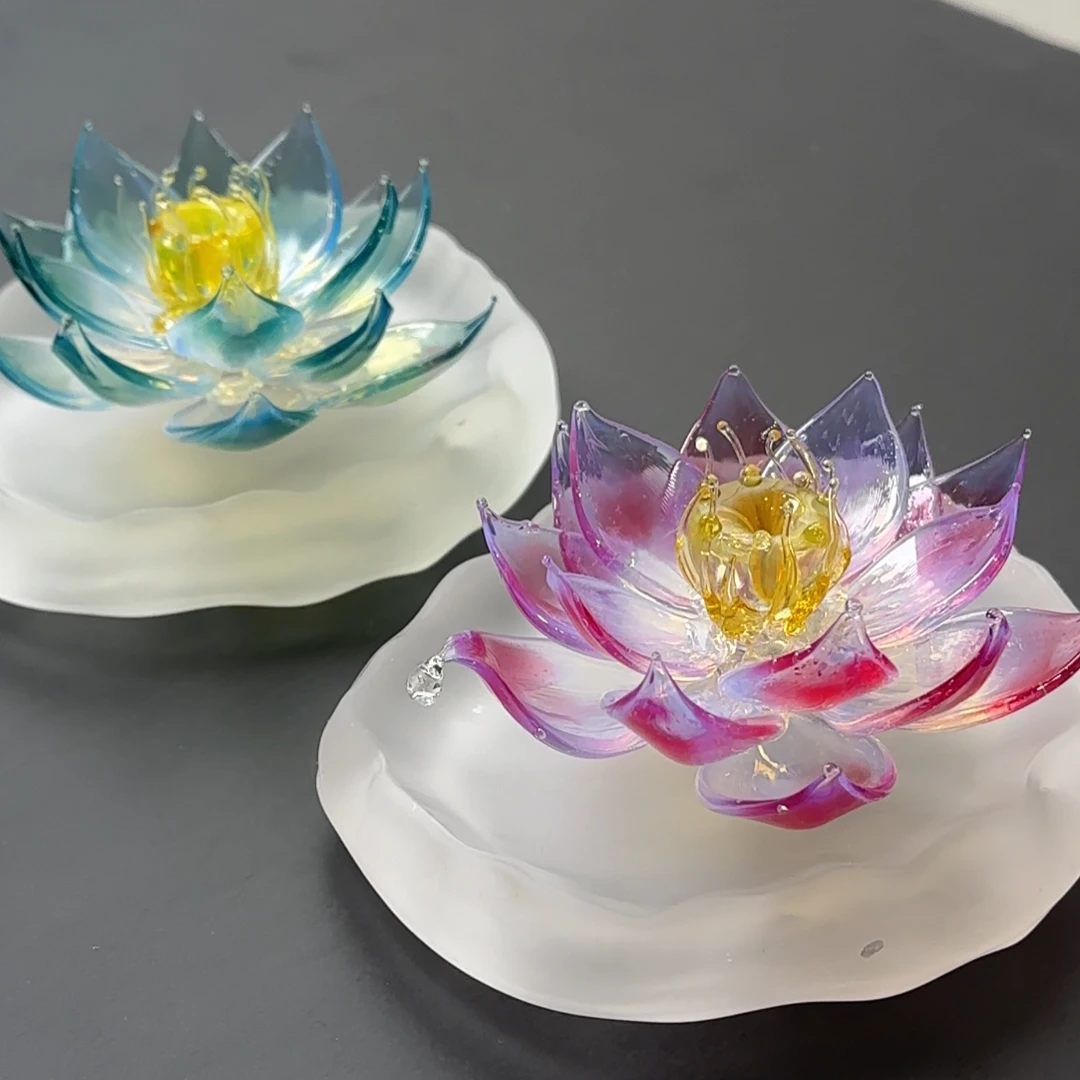 【敢敢烧琉璃专属】变色料荷花香插