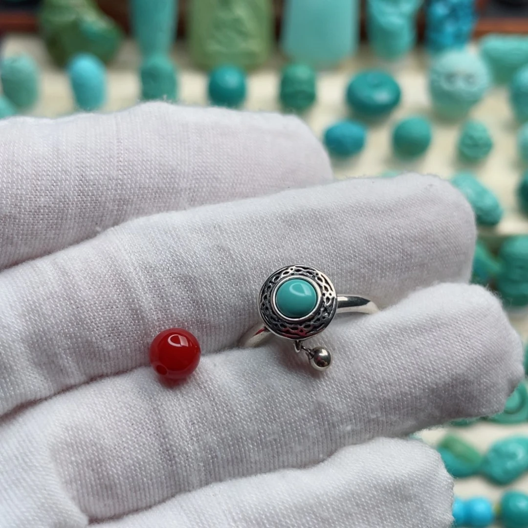 银S925镶嵌南红玛瑙珠宝奇石