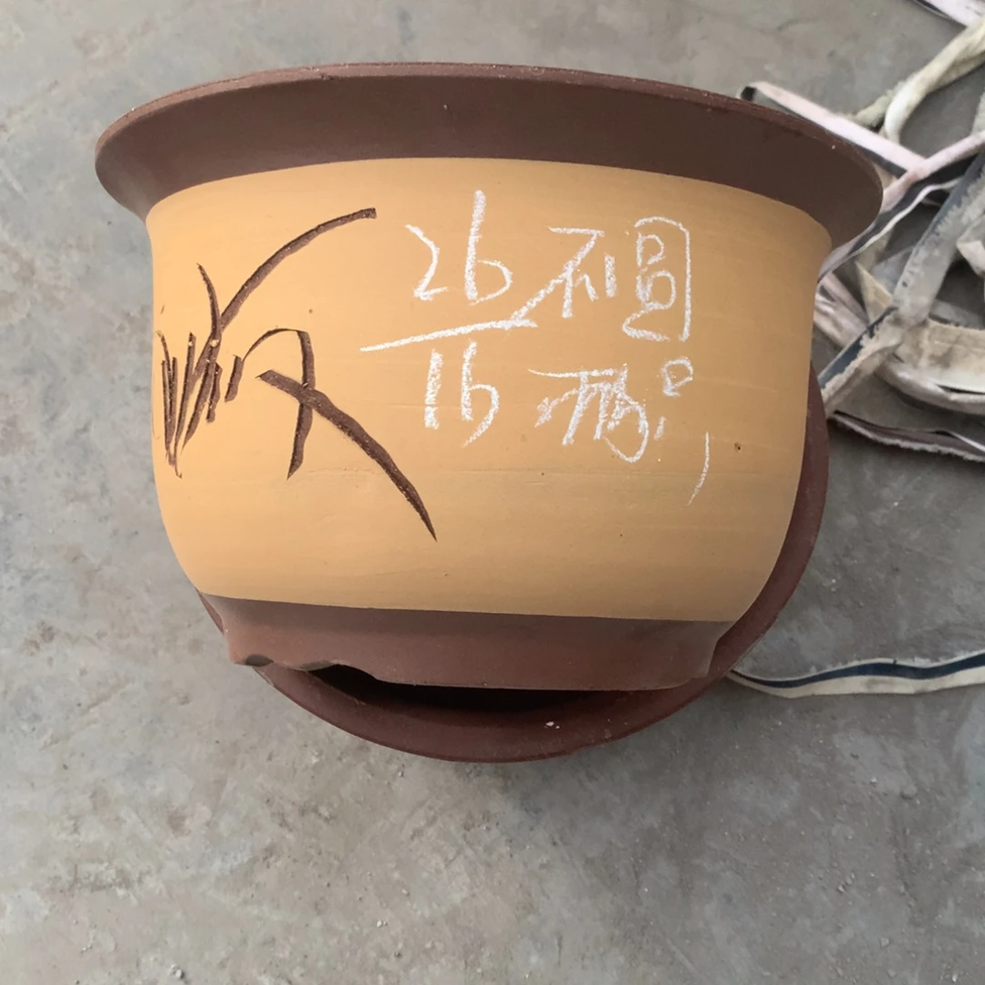 紫砂宜兴紫砂花盆，现货发