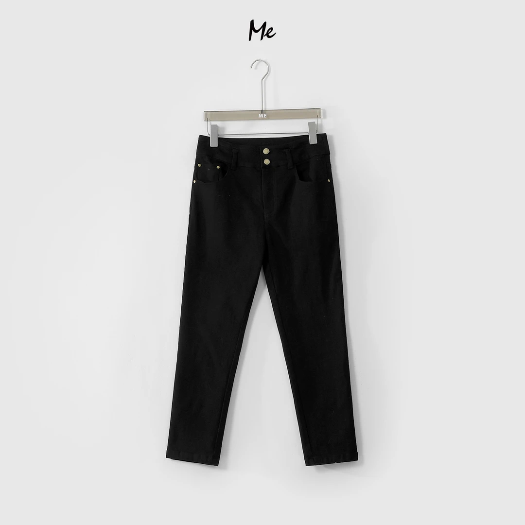 ME【金币小脚裤】重工水洗高腰高弹不卡档显瘦百搭牛仔裤MESS0347