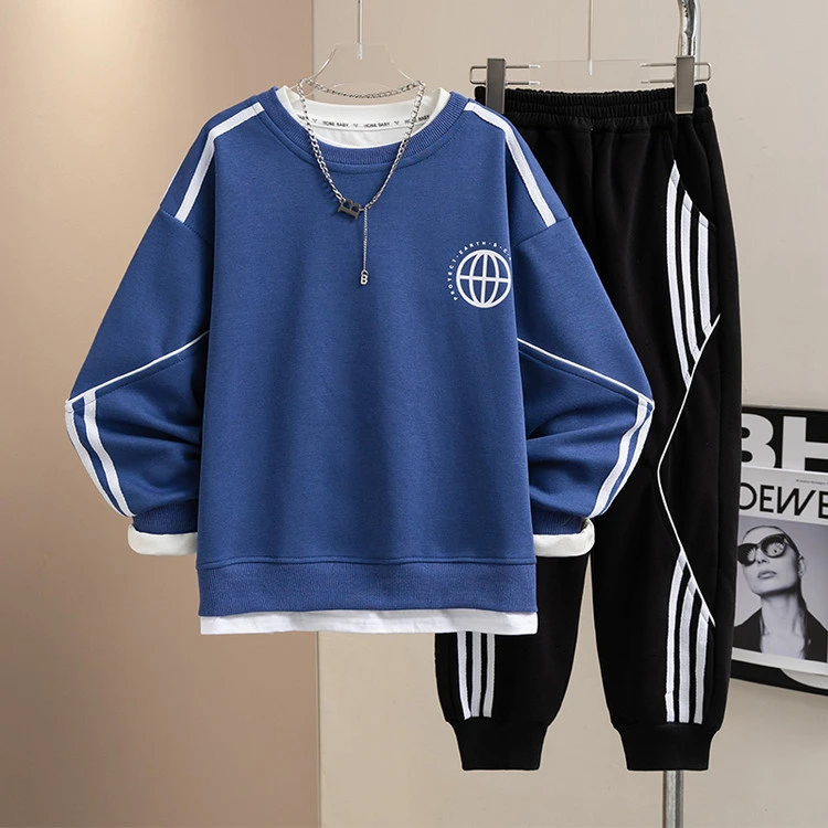 男童潮流帅气套装春装2025新款中大童春秋儿童运动卫衣休闲洋气炸