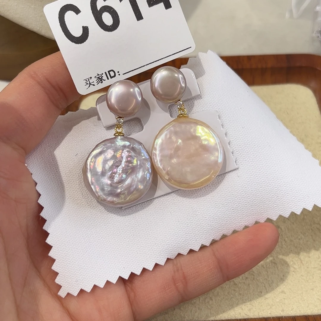 耳饰合金淡水珍珠