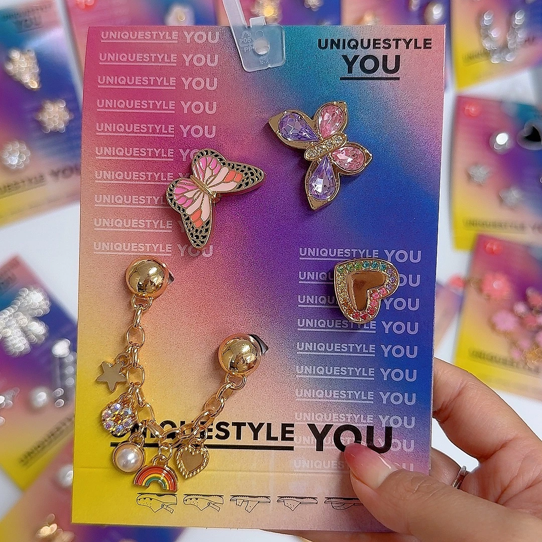 专柜同款洞洞鞋鞋花配饰适配卡骆驰金属镶钻闪耀水晶夏男女洞洞鞋