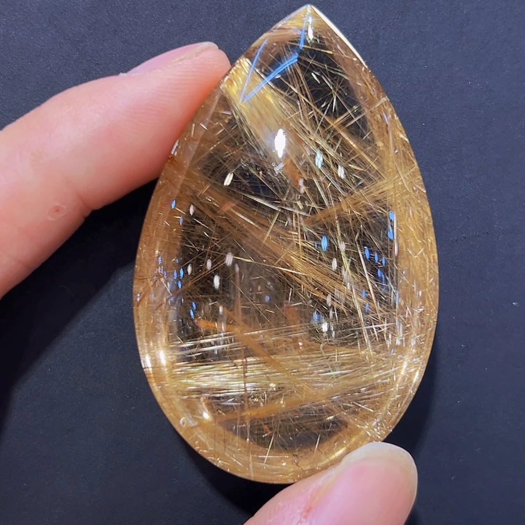 未镶嵌颈饰发晶吊坠