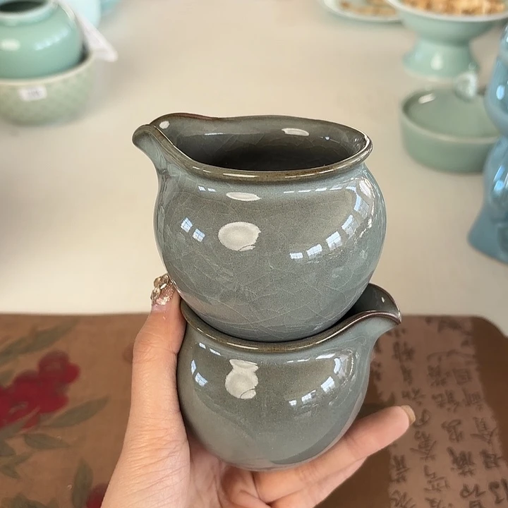 龙泉云间青瓷小米茶器