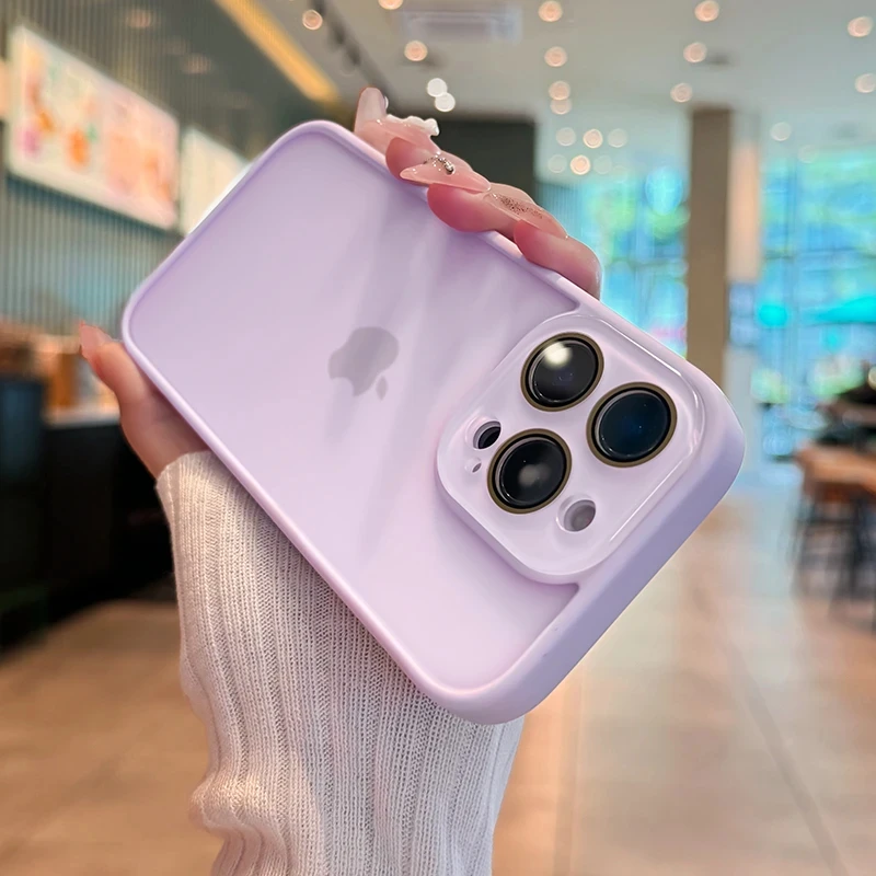 磨砂肤感适用苹果16promax手机壳新款iPhone15镜头膜14全包13高级