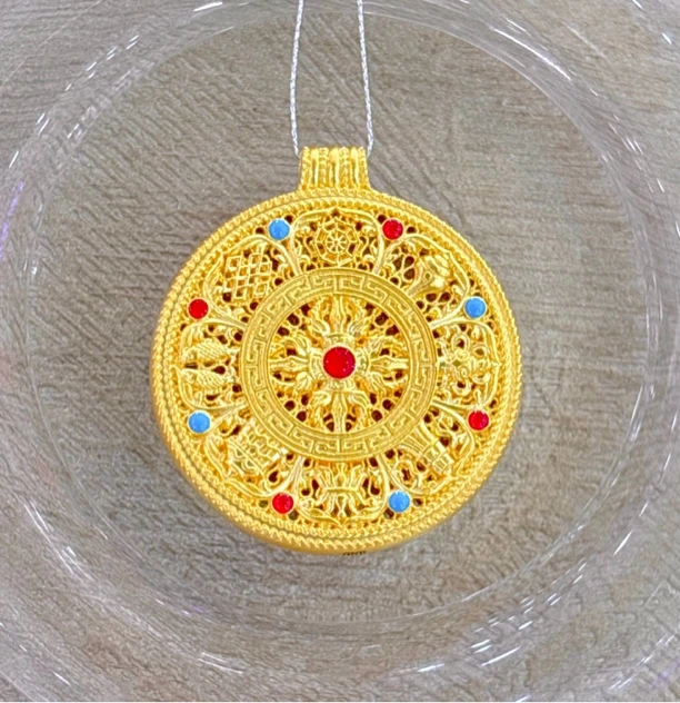 B3明牌足金罗盘挂件