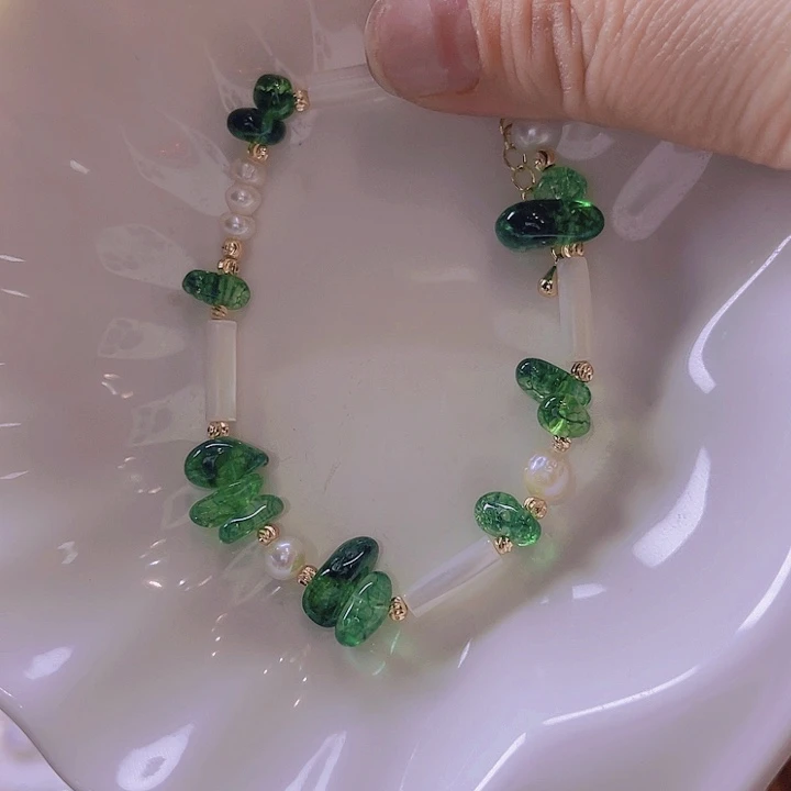 淡水珍珠手绳合金